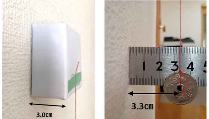 家の傾き測定方法の説明画像