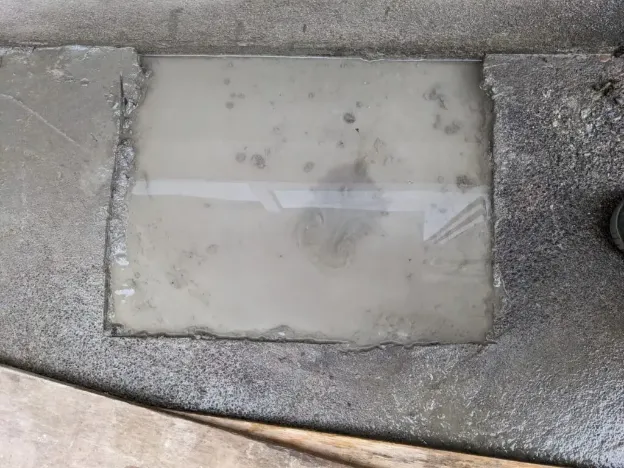 グラウト注入写真